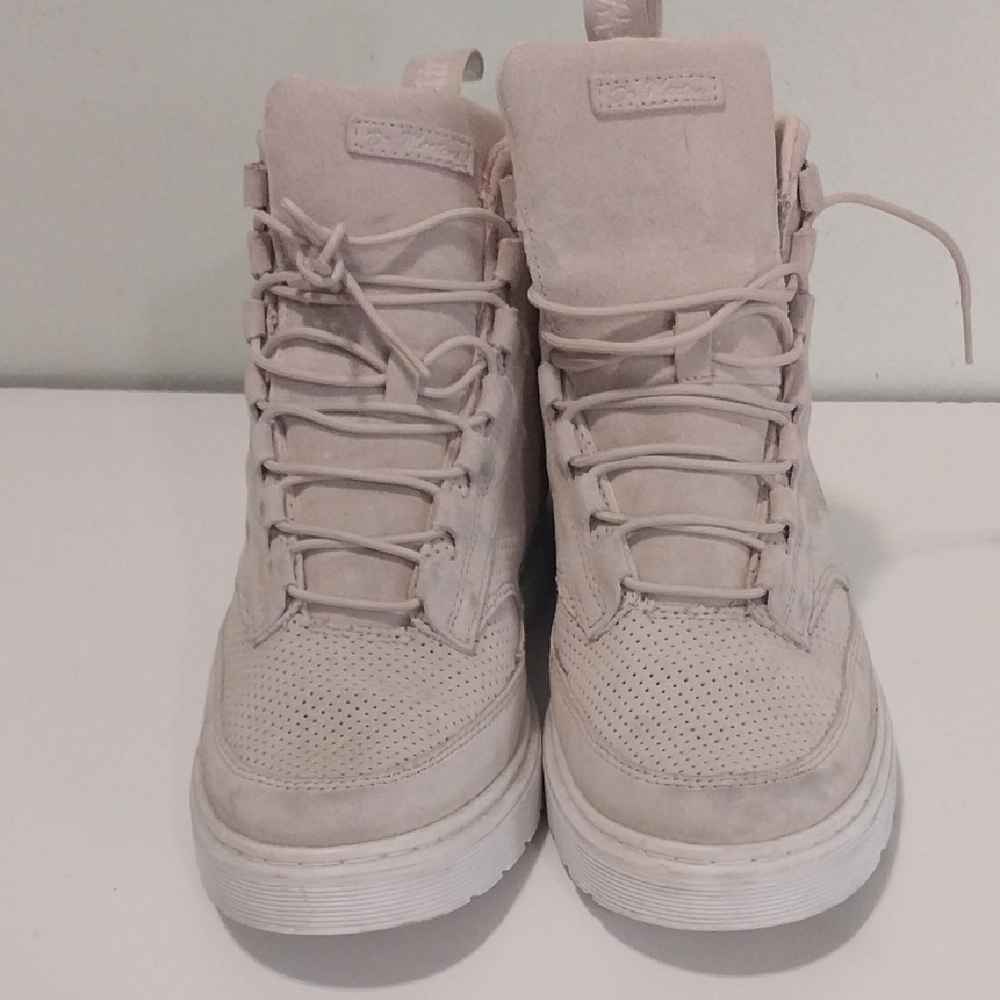 Dr. Martens Cream High-Top Shoes